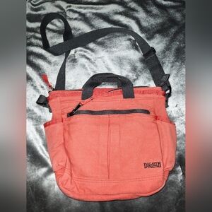 Duluth Trading Co. Heritage Canvas Travel Tote Bag w/Straps. Blaze Color.